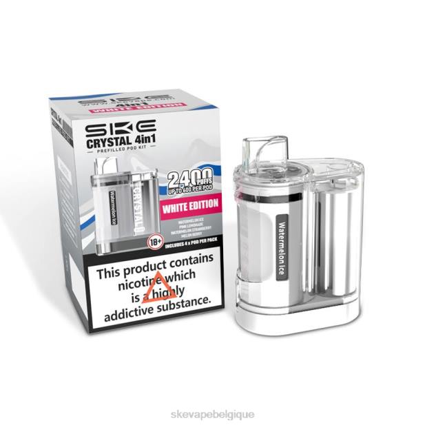 SKE- crystal 2400 kit pod 4 en 1 mixte 26845 édition blanche SKE vape flavours