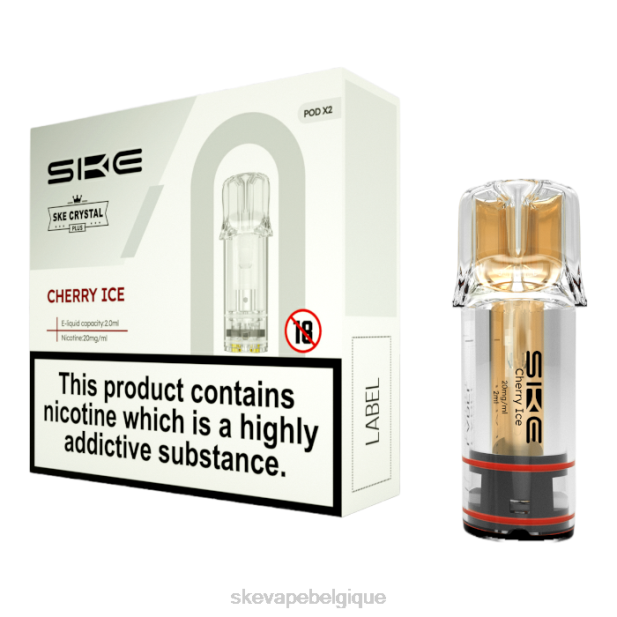 SKE- vapes de cristal et dosettes 2684106 glace aux cerises SKE vape authentication