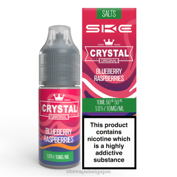 SKE- sel de nicotine cristallin - 10 ml 2684112 framboises myrtilles SKE vape belgique